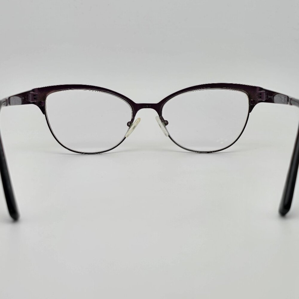 Versace Mod. 1240 1397 Plum Purple Cat Eye Eyeglasses Frame Italy 53-17-140 - Picture 4 of 14